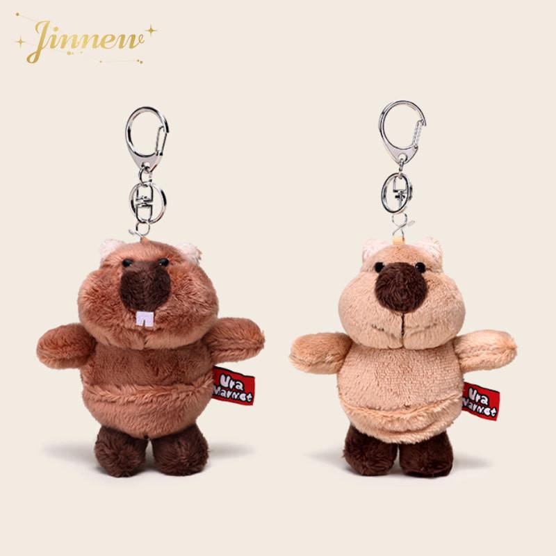 Marmota Cartoon Cute Plush Keychain Backpack Pendant For Gift And Use Everyday