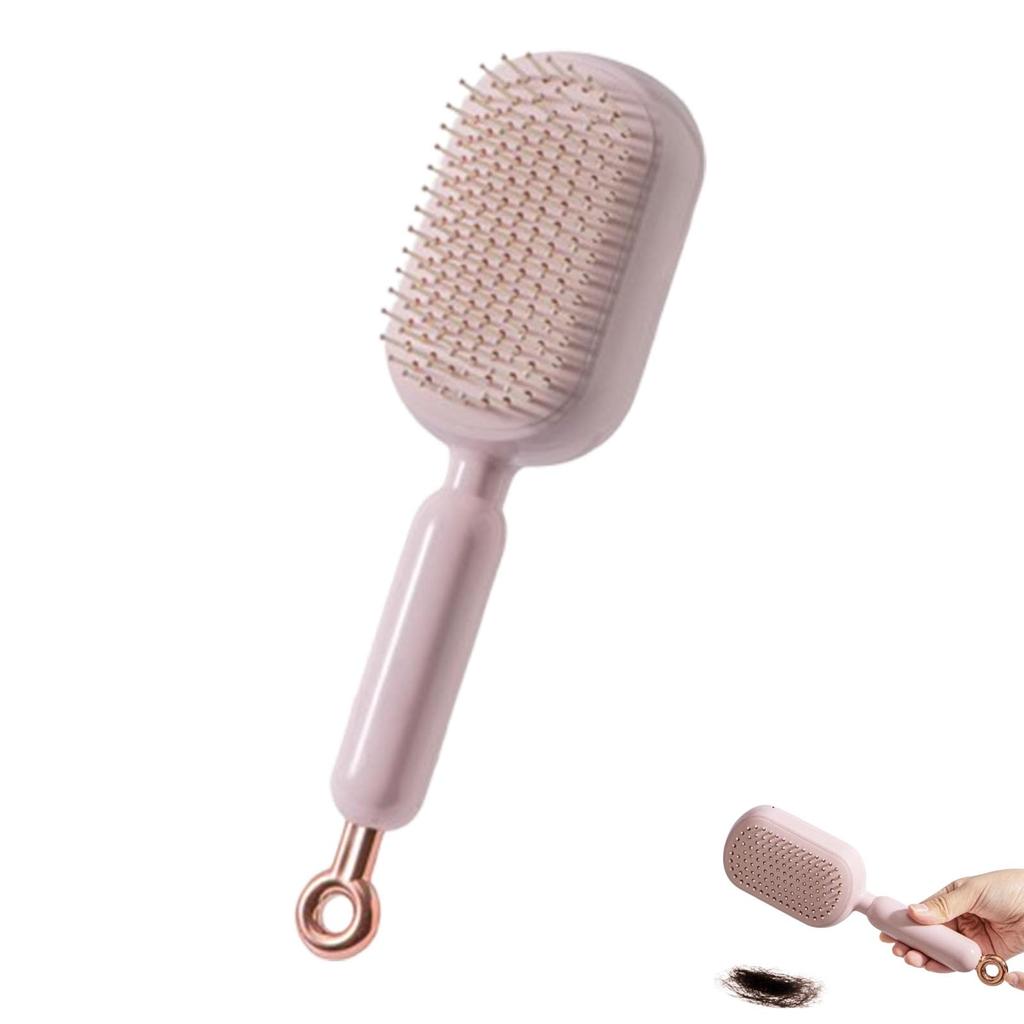 Selbstreinigende Haarbürste, Einziehbare Haarbürste, Leicht zu reinigen, Massagekamm mit einziehbaren Borsten, Einzug-Reinigung Statische Bürsten