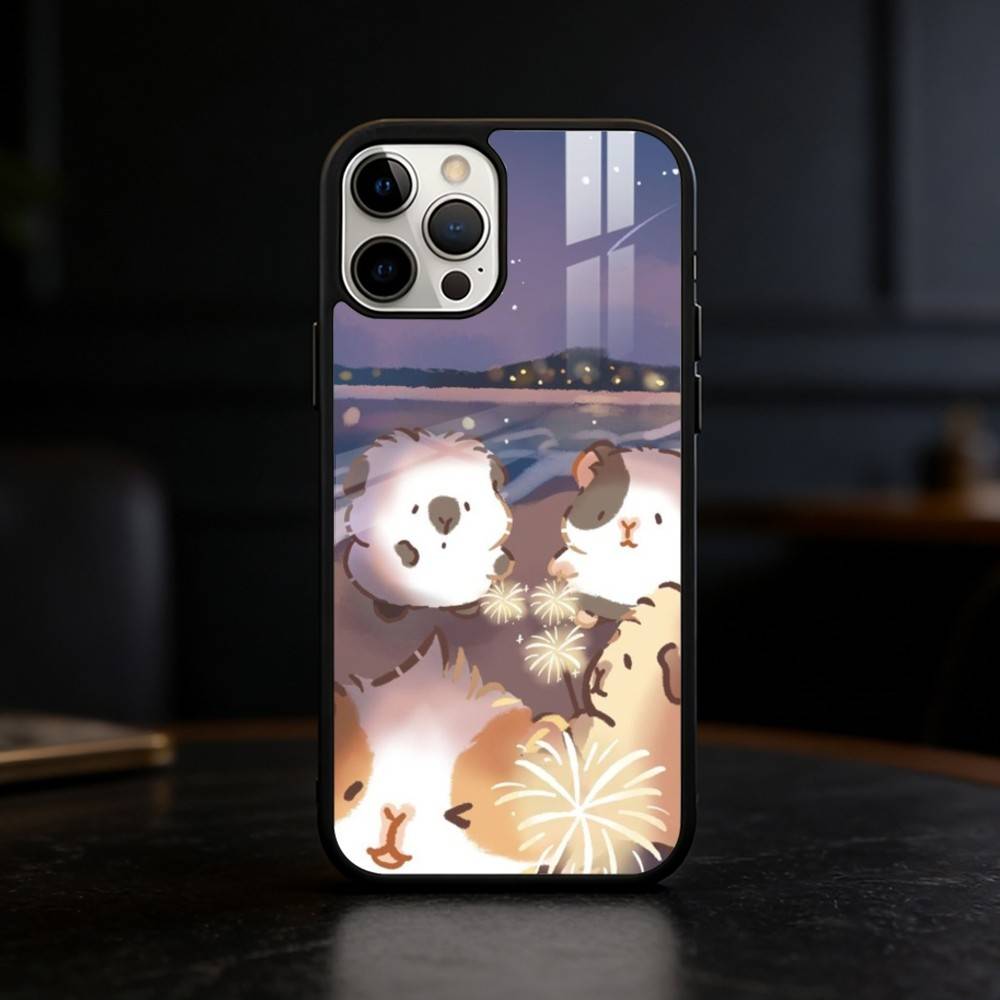 

H-Healing guinea pig Phone Case For iPhone 17 16 15 14 13 12 Pro Max Plus for Mirror Wireless Magnetic Cover iPhone16PROMAX