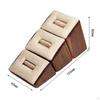 3 Pieces Ring Holder Wood Display Jewelry Support Organizing Tray Drawer Dressing Table