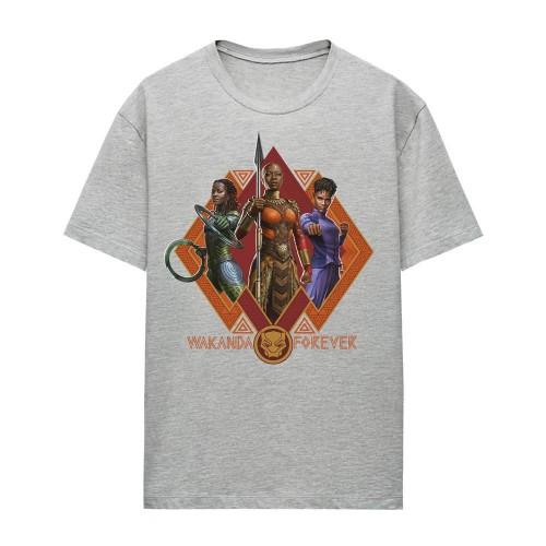 Black Panther: Wakanda Forever Womens/Ladies Shuri Okoye Nakia Heather T-Shirt