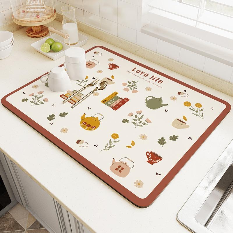 

Простой кухонный коврик для сушки столешницы, подставка для обеденного стола, силиконовый коврик, подставка для стола, кухонные декоративные аксессуары 20x30cm