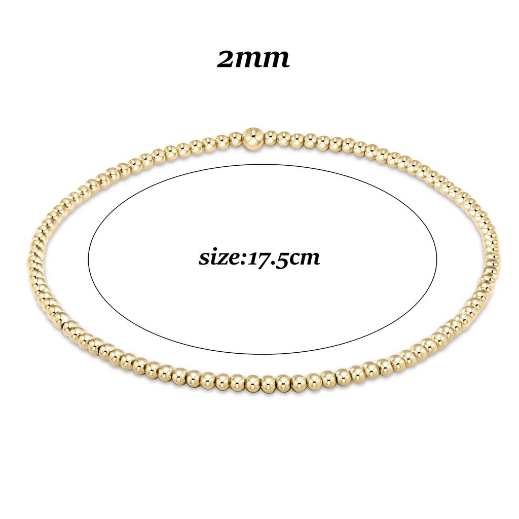 Vlen Bohemian Gold Ball Beaded Bracelet Set Handmade Fashion Chunky Statement Jewelry for Wedding Anniversary Gift