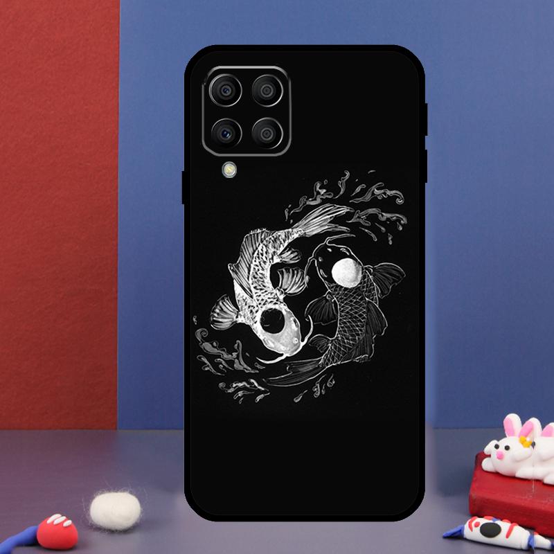 

Koi Fish Yin Yang Art For Samsung Galaxy M12 M13 M33 M23 M53 M15 M55 M31 M51 M14 M34 M54 M20 M32 M52 Phone Case Samsung M52 5G