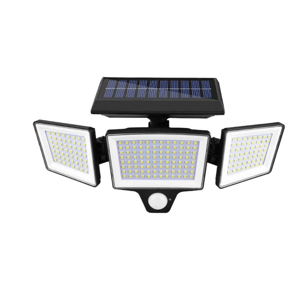 

Solar Lights Outdoor Motion Sensor 2500 LM With Remote Solar LED Wall Lights 3-Heads For Outside Garden Patio Yard Tree Birthday No Remote