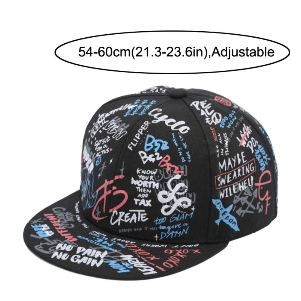 Adjustable Streetwear Hip Hop Cap Flat Brim Snapback Cap For Man Women Unisex
