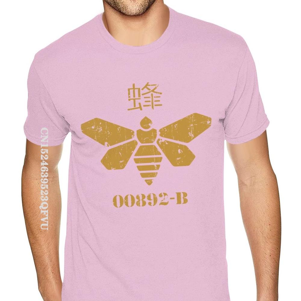 Printing Methylamine Bee Breaking Bad Tee Shirts Mens Gothic Style Anime Tshirt Pure Cotton Black HipHop Print T-Shirt