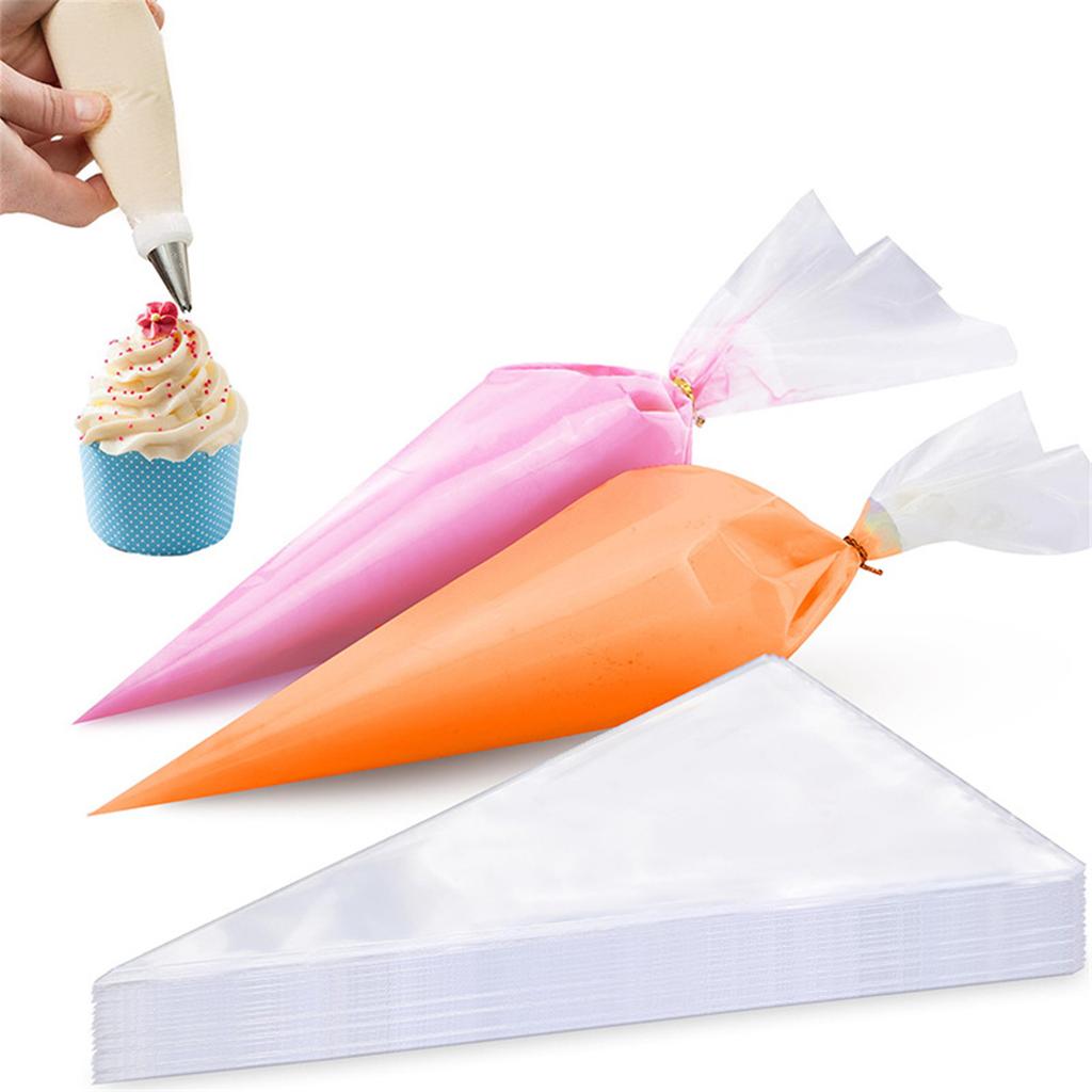 Set of 100 Versatile Cake Decorating Bags PE Material Baking Piping Bags Pastry Bags Decorating Tool for Cake Decorating
