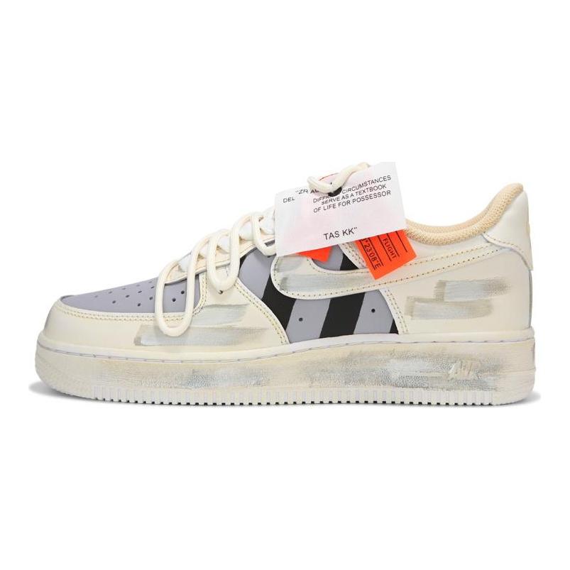 Nike Air Force 1 Low top Skateboard Shoes Men's Ecru Gray CW2288-111(Team24-)