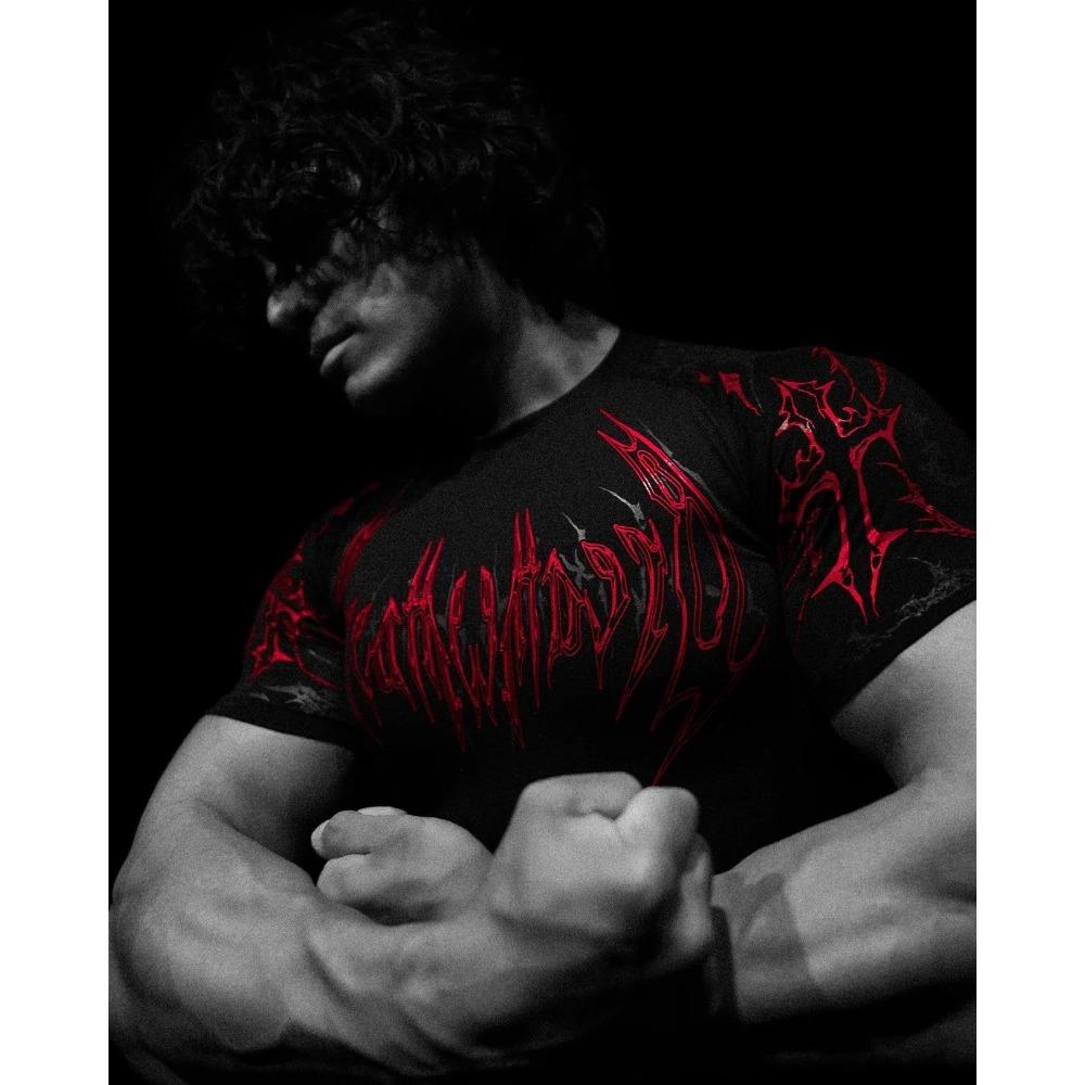 Men's Fitness Clothes Short Sleeved Sports Fitness Quick Drying Tight Fitting Clothes
