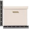 Francfranc [Online Shop Exclusive] Embossed Large Box, Small, Ivory, Storage Box, Perfect for New Homes and Moving