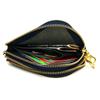 AGILITY affa "Pair" Coin Case, Card Case, Double Zipper, L-Shaped Zipper, Key Ring, Leather