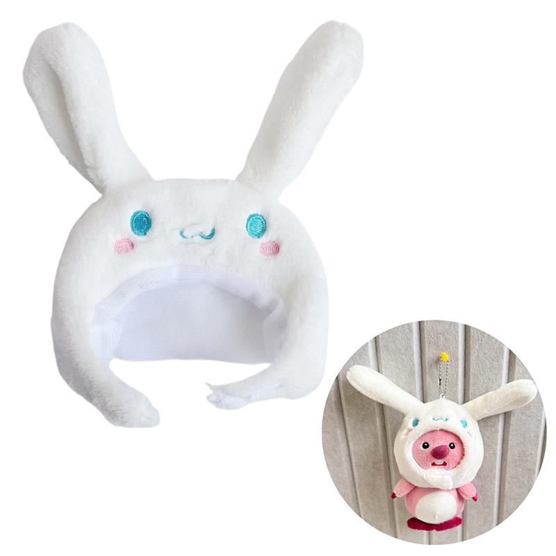 15Cm Doll Headgear Deer Pig Rabbit Cartoon Animal Ear Cap Cos Outfit Change Dressing Game Cute Plush Hat
