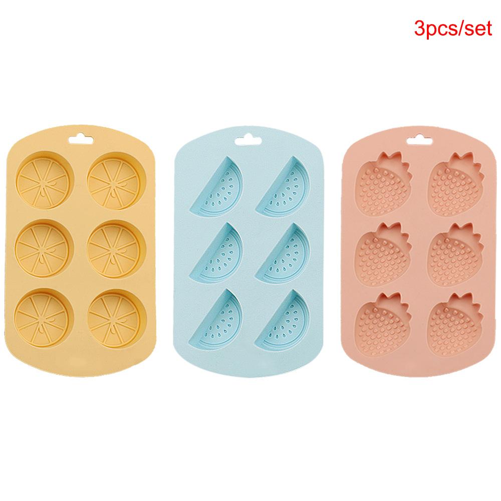 Watermelon Strawberry Lemon Shaped Silicone Mold DIY Flexible Easy Release Fondant Chocolate Gummy Pudding Molds