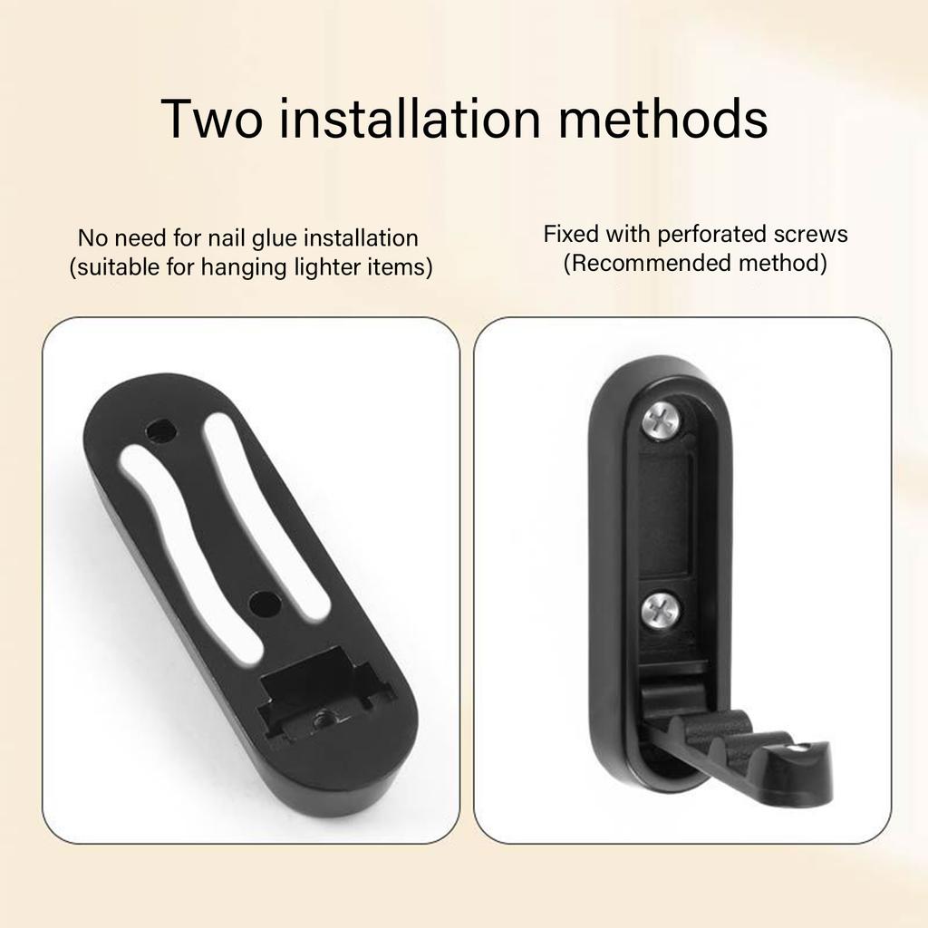 Foldable Wall Hangers Hanging Solution Contemporary Wall Hook Elegant Wall Mounted Hook 2pcs for Bathrooms & Kitchens