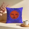 Radiant Sun Face Cushion Cover Soft Pillow Cases for Home Bedroom Living Room Sofa