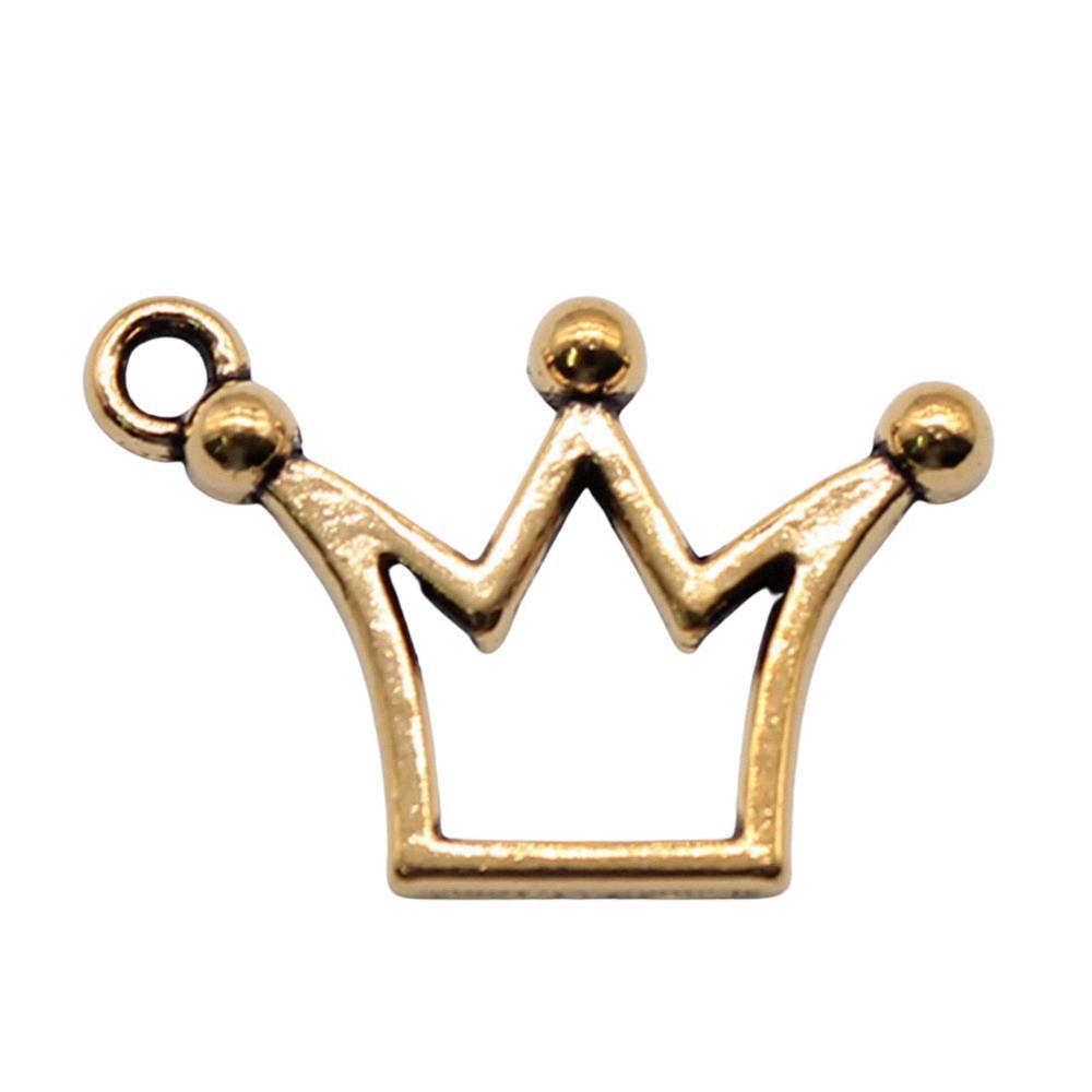 Crown Charms Multi Color Alloy Pendants For Royal Princess Jewelry Accessories