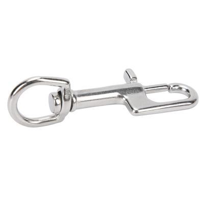 Edelstahl Tauch- Karabinerhaken Einfach-Haken Einzelöse Bolzenhaken Schnalle 90mm/3.5in