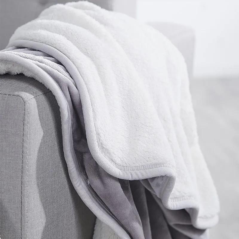 Winter Shawl Blanket Flannel Blanket Lamb Fleece Blanket Double Thick Coral Fleece Office Nap Blanket Small Blanket