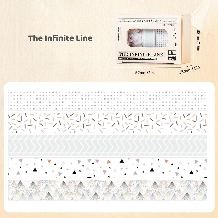 5 adet Sakura Çiçeği Washi Bant Seti Mini Bant Seti Yapışkan Maskeleme Bandı 1cm Dekorasyon Etiketleri Günlük DIY El İşi için