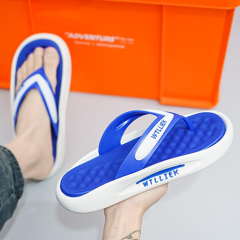 Summer New Men's Slippers, Versatile Casual Sports Wedge Sandals, Outdoor Anti-slip and Wear-resistant Beach Sandals