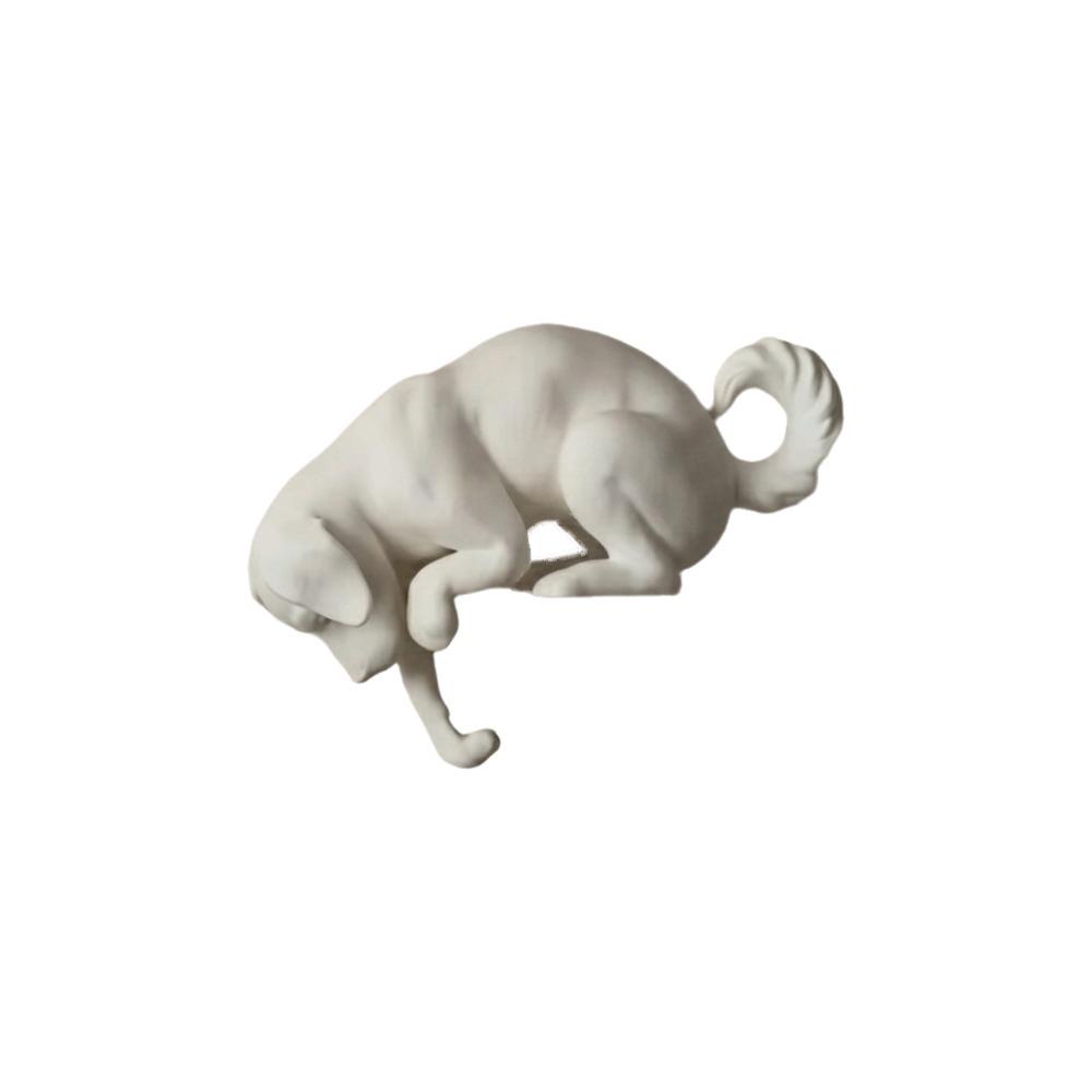 Creative Cartoon Animal 3D Printed Dog Hook Decorative Wall Mounted Dog Shaped Wall Hook Funny Wall Hanger Desktop