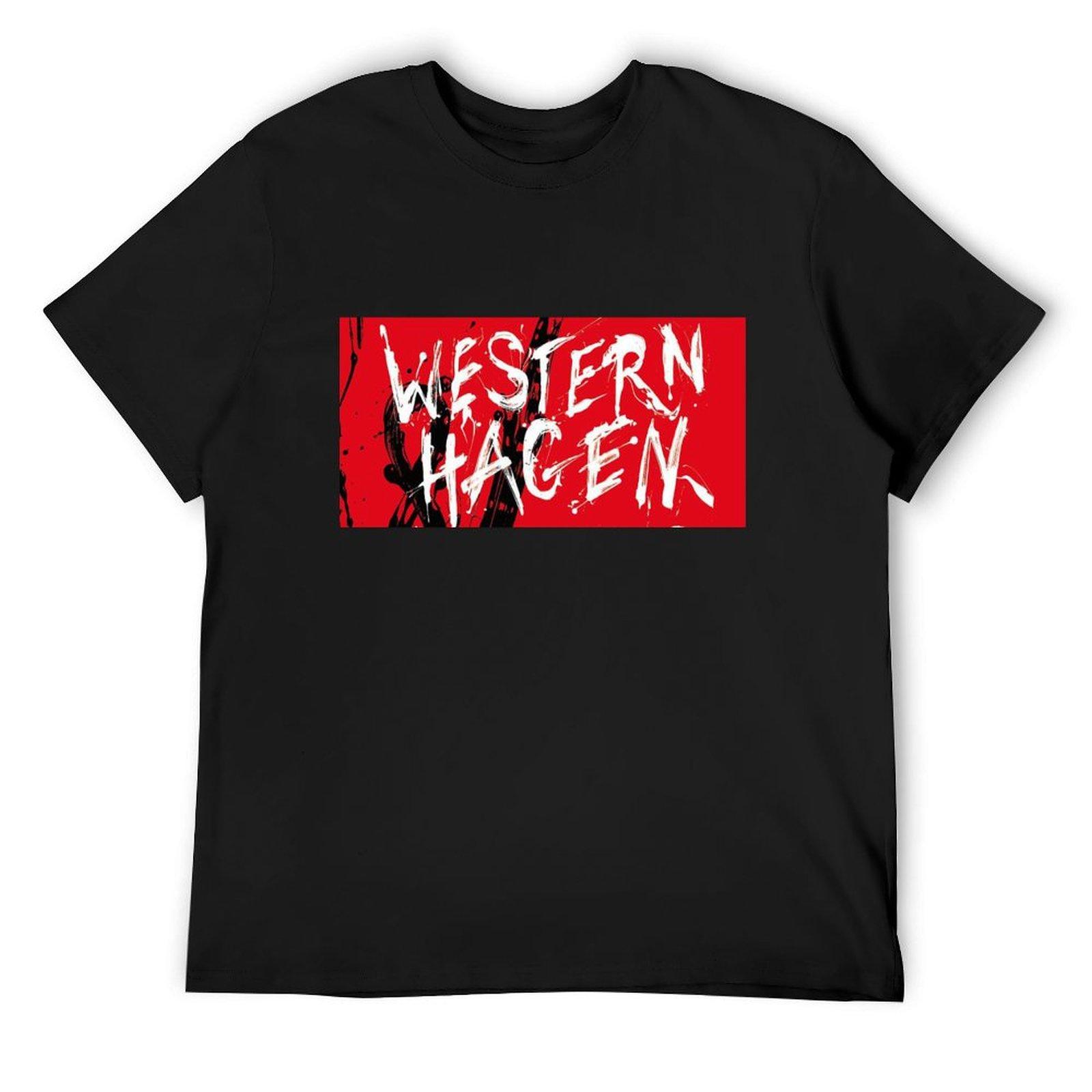 

Marius Muller - westernhagen T-Shirt summer clothes blacks boys animal print mens clothing XL