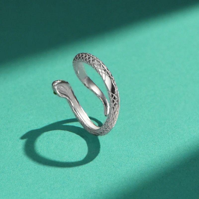Contemporary Stylish Snake Ring For Women Adjustable Copper Unique Accessory