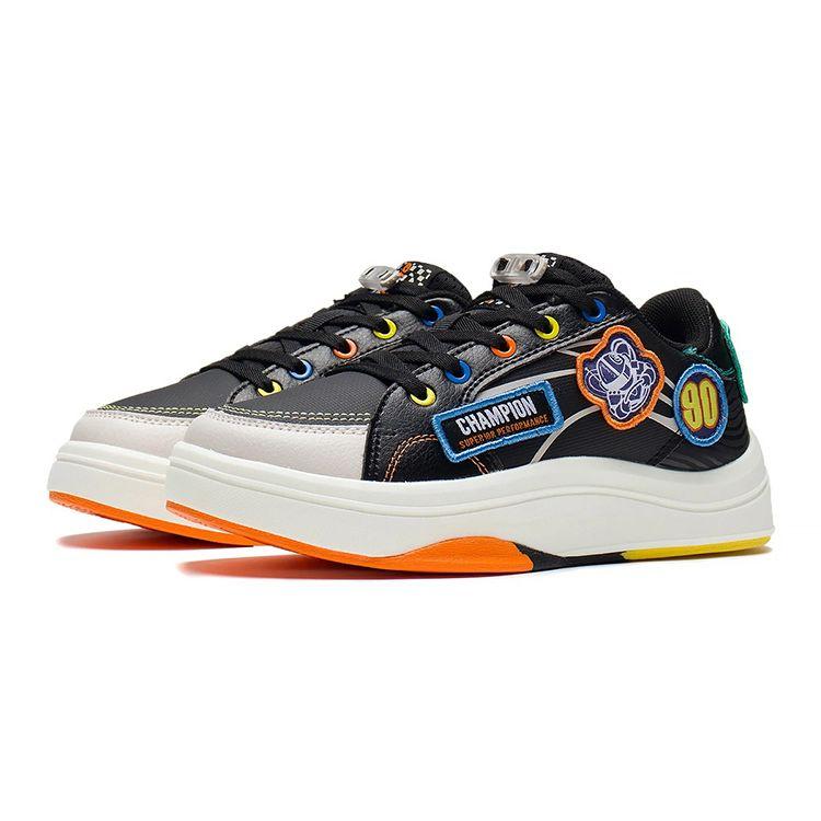 Li Ning Jugend Freizeit Rutschfest Abriebfest Leicht Rebound Low-Top Kinder Skateschuhe Kinder Skateschuhe Schwarz YKCS114-13