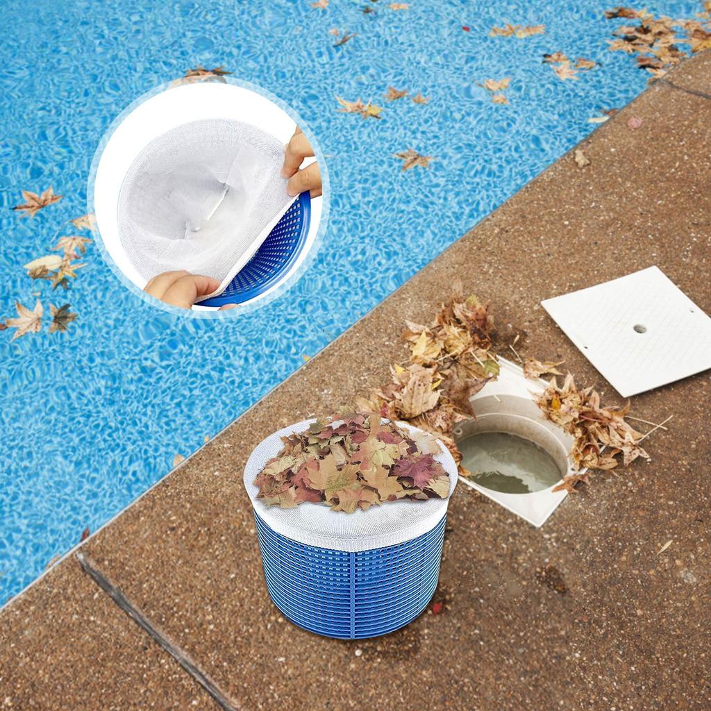 Pool-Skimmer-Socken für oberirdische und unterirdische Pools, Pool-Skimmer-Korb, Pool-Filtersocken mit ultrafeinem Netz für den Pool-Skimmer-Korb