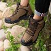 Outdoor Hiking Shoes Men Anti-Slip Plush Thick-Soled Breathable Comfortable Ankle Boots Men Durable Casual Shoes Men