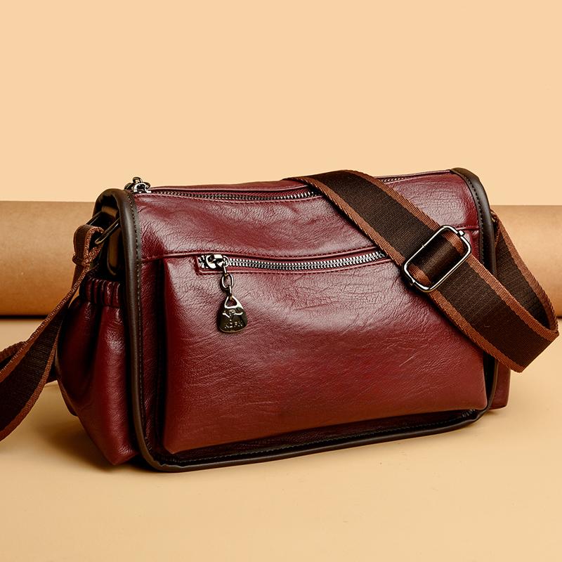 Retro Style PU Leather Boston Crossbody Bag Women’s Solid Color Brand Handbag Fashion Designer Female Casual Travel Shoulder Bag