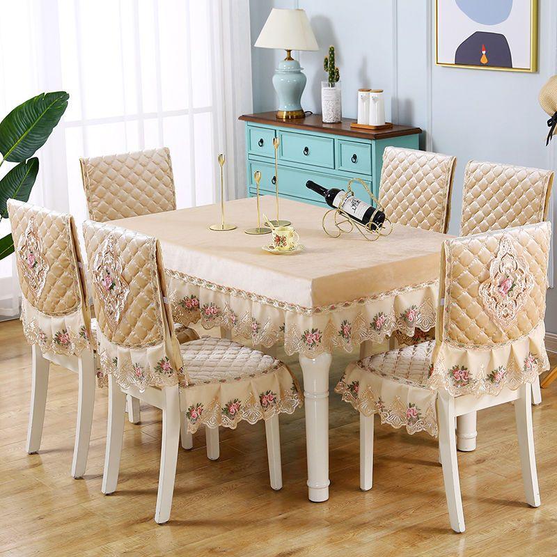 Wysokiej jakości chiński styl pogrubiony kwadratowy obrus biurkowy nowy styl antypoślizgowa poduszka siedziska obrus domowy obrus na krzesło