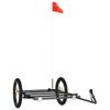 Bicycle Trailer Black 135 x 68 x 37 cm Iron