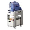 New 2-Tier Rolling Storages Cart 4 Wheels Large Capacity Bookshelf Storage Trolley Movable Multifunctional Small Cart Rack