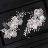Bridal Wedding Headband Flower Pearl Hairpin Hair Accessories for Women Hair Jewelry Party Bride Headpiece Bridesmaid Gift noiva