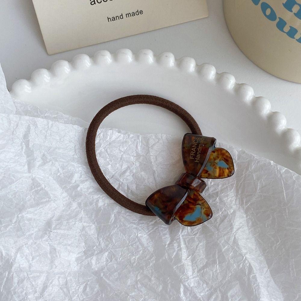 Hair Bands Acetic Acid Hair Tie Korean Style Acetate Bow Scrunchies Bowknot Hair Rope  Women