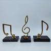 Electroplated Wrought Iron & Marble Nordic Musical Note Ornaments for Home, Living Room, Study, or Model Room Décor