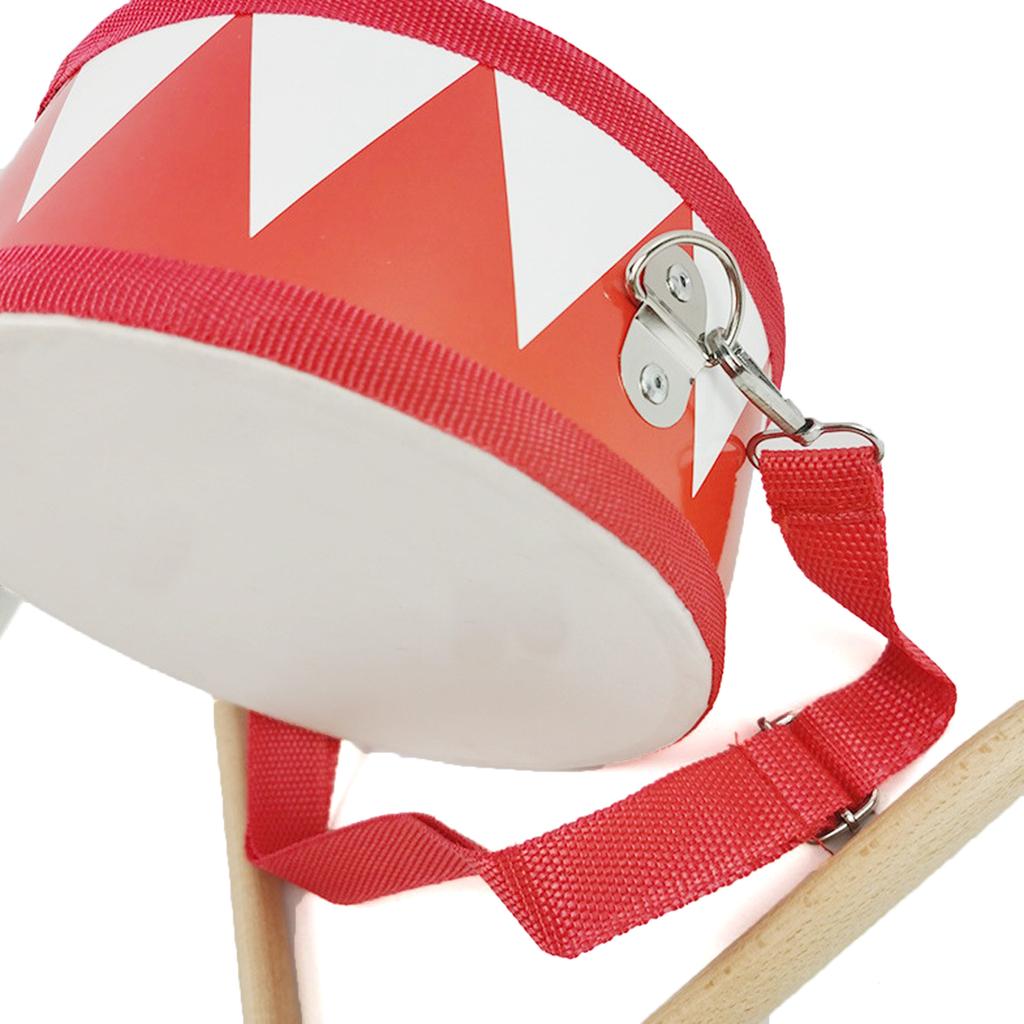 Cartoon Children Drum Toy Kids Wood Drum Toy Educational Musical Toy Childrens Percussion Instrument Double Sided Drum