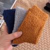 5/10 Pairs Solid Colour Men's Mid Calf Socks Autumn Winter Thickened Warm Floor Socks Home Use Non Shedding Coral Fleece Socks Comfortable