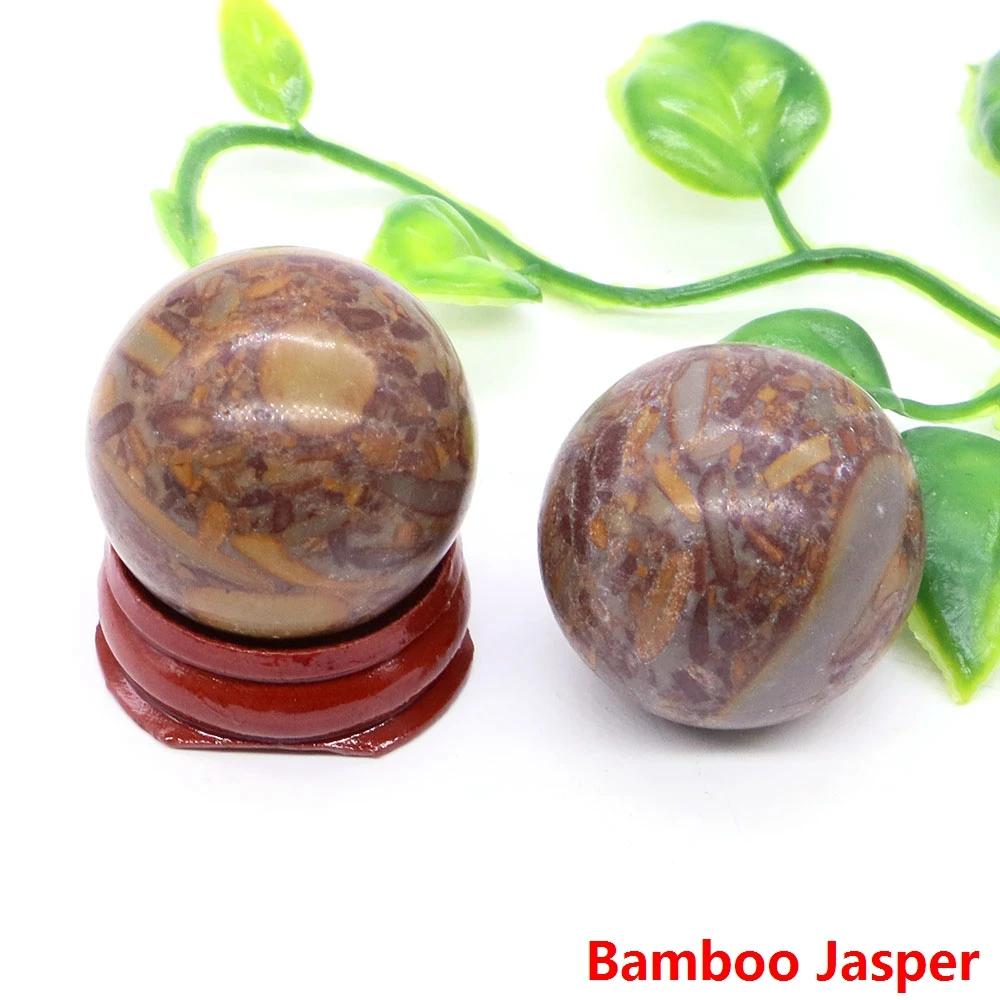 30Mm Crystal Ball Natural Reiki Healing Quartz Stone Globe Energy Gemstone Fengshui Sphere Wicca Chakra Massage Home Decor Gifts
