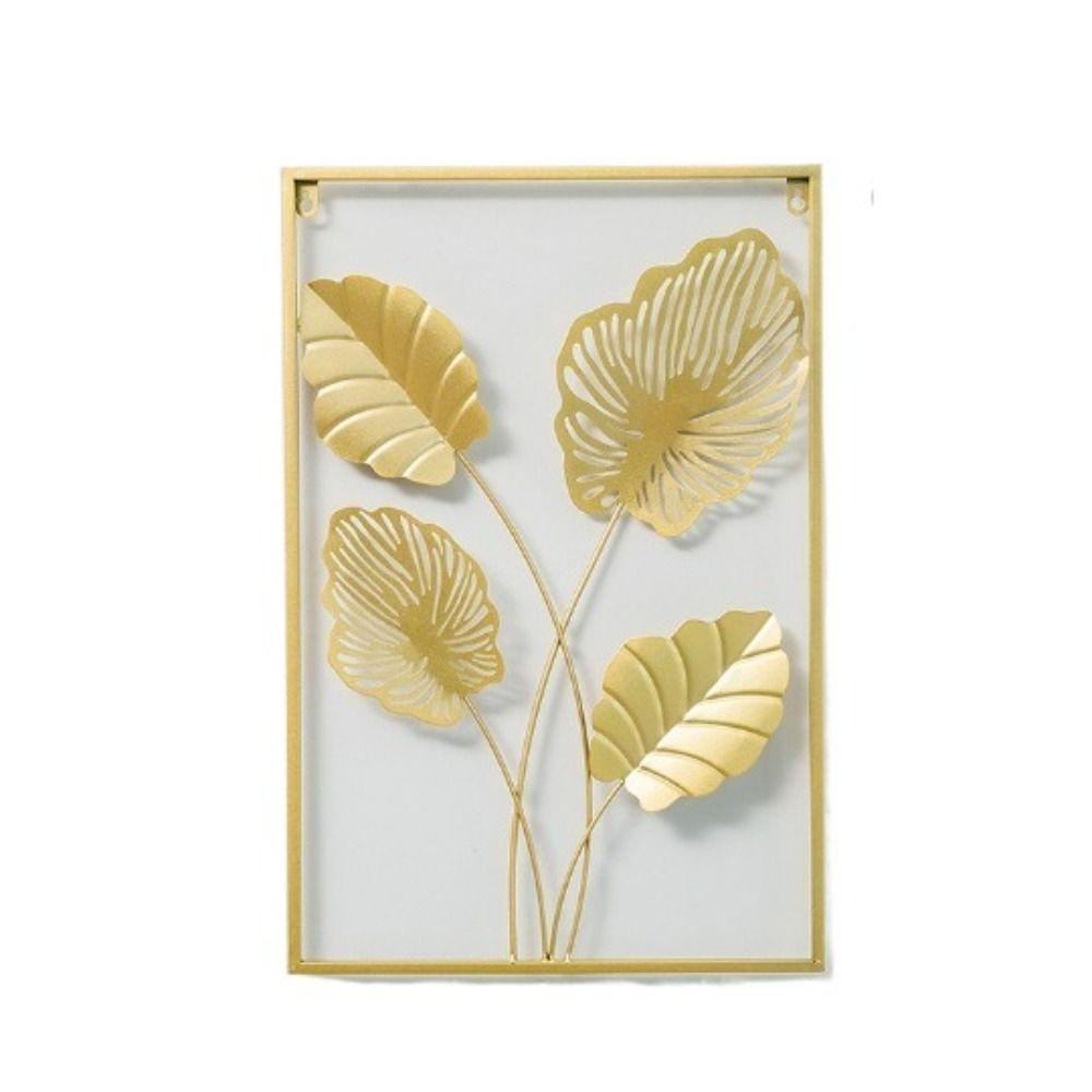 Leaf Shape Wall Decoration Gold Metal Pendants New Decorative Wall Ledges  Living Room