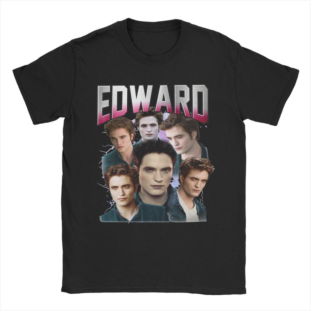 Creative Edward Cullen Vintage 90s Twilight TShirts for Unisex O Neck Pure Cotton T Shirt Short Sleeve Tee Shirt Clothing