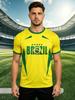 Neue brasilianische Hemdenauswahl 2026 Brasilien Trikot T-Shirt für Herren Outdoor-Sport Kurzarm-T-Shirts Rundhals-Oberteile Sommer