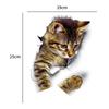 Cute Funny Cats Wall Sticker Hole View Bathroom 3D Toilet Stickers For Home Decoration Animals Decals Self-adhesive Poster