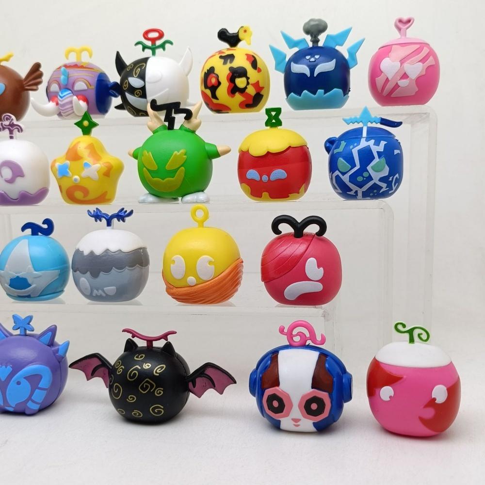 12/24Pcs Blox Fruits Model Action Model Toys Collection Cartoon Square Devil Collection Figure Playthings for Christmas Kid Birthday Gift