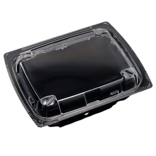 Risupack RHF Latof 16-13 OC Disposable Containers with Clear Lids, 50-Pack, Made In Japan, Insulated, Perfect for Takeout, Lunch, Bento Boxes, Soups,
