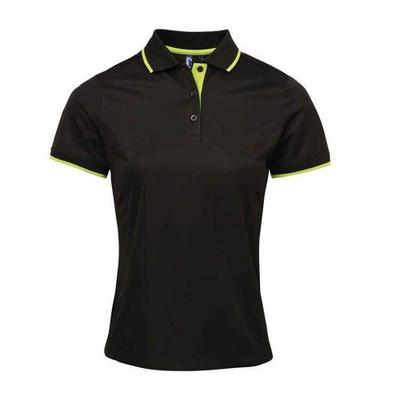 Premier Womens/Ladies Coolchecker Contrast Polo Shirt