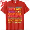 Fruit of The Spirit Christian High Quality Cotton Tshirt Faith Faith Main Bible Verse Summer Short Sleeve Tops Graphic T Shirts