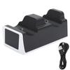 Dual Charger Controller Stand Desktop Charger for PS5 Gaming Console Joystick with LED LightBlack